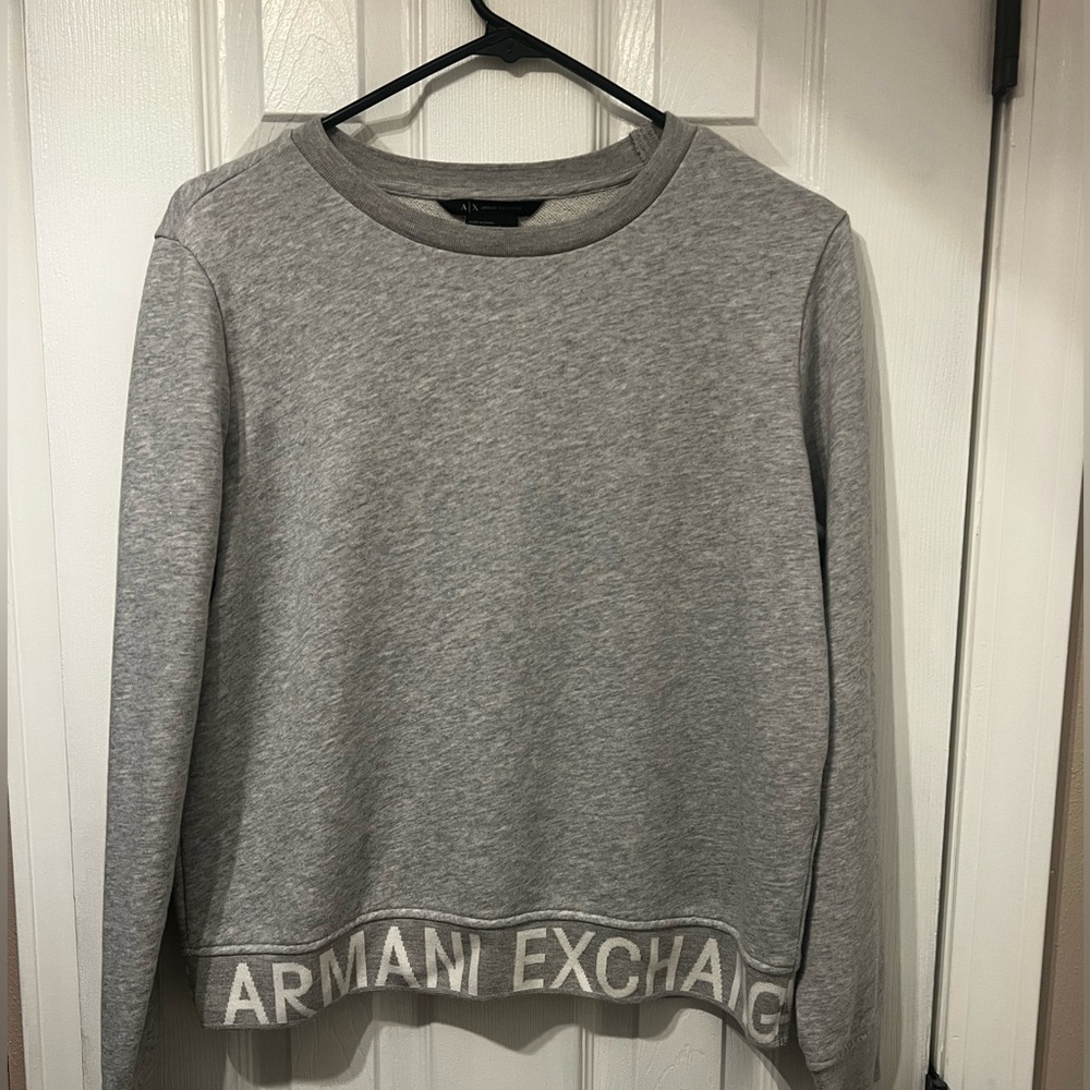 Armani Exchange Light Gray Crewneck